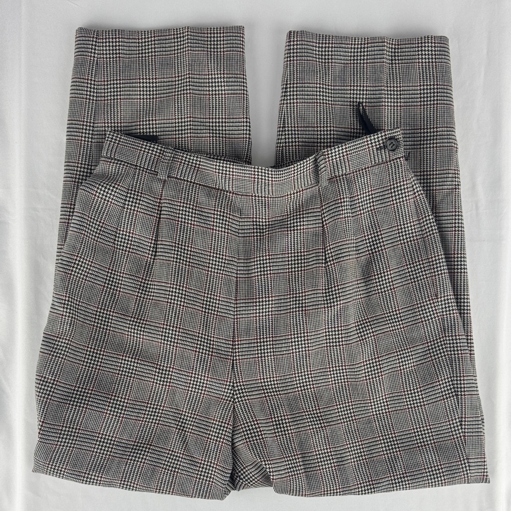 Talbots 100% Wool Black & White Houndstooth Dress Pant - Picture 2 of 7